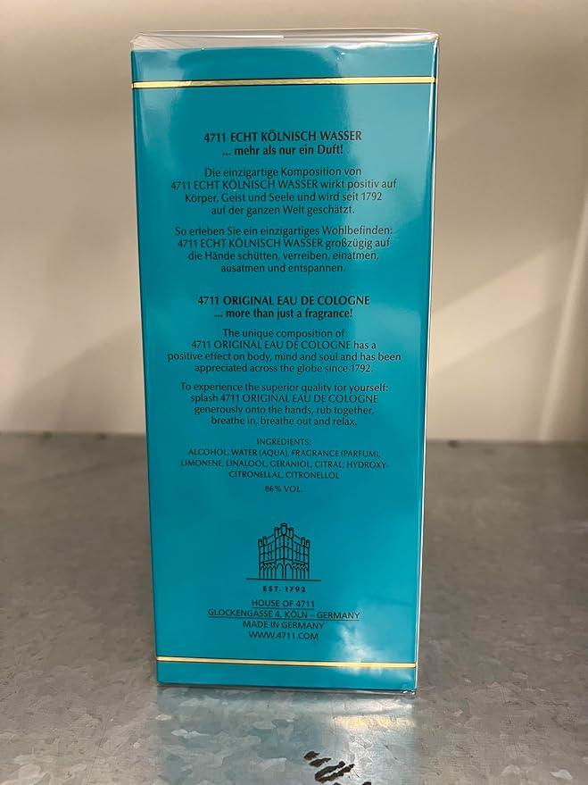 Muelhens 4711 Eau De Cologne Splash 10.1 Oz/ 300 Ml for Men By 10.1 Fluid_Ounces, 10-Ounce (40055) - Which Mark