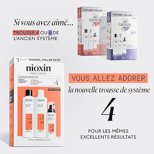 Nioxin Scalp + Hair Thickening System Kits | For Natural, Colored, & Damaged Hair with Light to Progressed Thinning | Strengthen & Boost Hair Density with Niacinamide & Biotin | 3 Month Supply - Which Mark