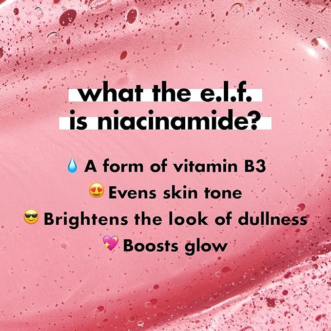 e.l.f. Power Grip Primer + 4% Niacinamide, Gel-Based & Hydrating Face Primer, Evens Skin & Brightens, Grips Makeup, Vegan & Cruelty-Free, 0.811 Fl Oz , Pink - Which Mark