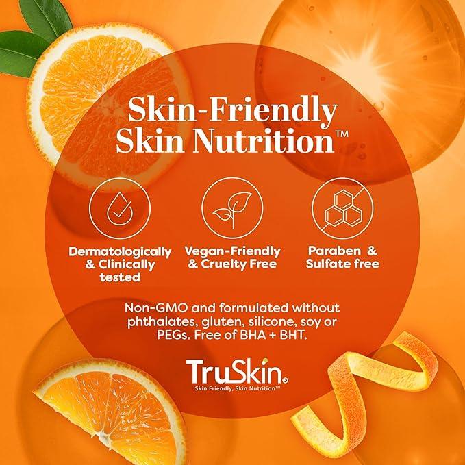 TruSkin Vitamin C Serum For Face – Anti Aging Formula with Vitamin C, Hyaluronic Acid, Vitamin E – Brightening Serum – Improve Appearance of Dark Spots, Tone, Fine Lines & Wrinkles, 1 Fl Oz - Which Mark