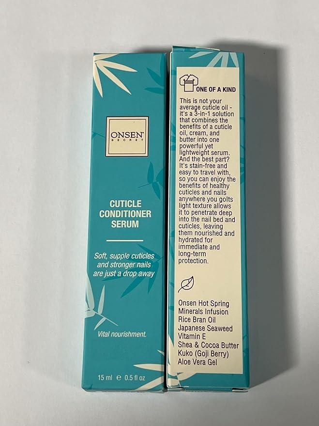 Onsen Cuticle Cream, Cuticle Oil in Deep Action - Japanese Natural Minerals Nail Care Serum and Butter, Soothe, and Strengthen Cuticles and Nails, Visible Results, Non-Greasy - 15ml - Which Mark