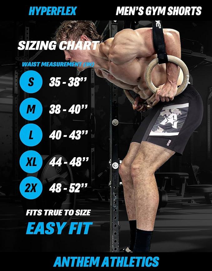 Anthem Athletics Hyperflex 7 Inch Men's Workout Shorts - Zipper Pocket Short for Running, Athletic & Gym Training - Which Mark