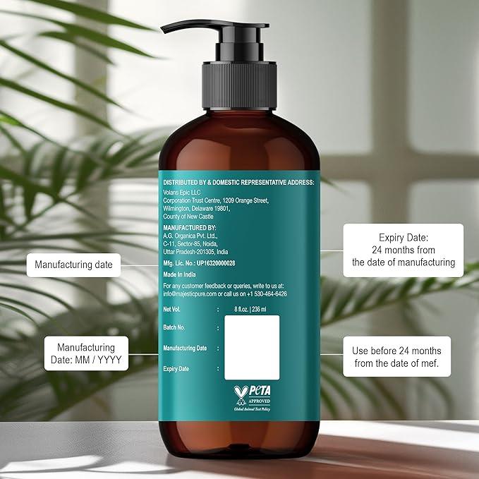 Majestic Pure Vitamin E 70k Blend Massage Oil with Sweet Almond, Jojoba, Argan, Avocado | Invigorating, Refreshing, and Relaxing | For All Skin Types - Men and Women | 8 Fl Oz - Which Mark