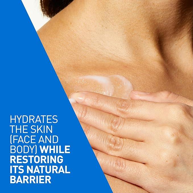 CeraVe Moisturizing Lotion, Daily Lightweight Lotion with Hyaluronic Acid & Ceramides for Women and Men. Suitable for Dry & Sensitive Skin, Fragrance-Free, Non-Comedogenic & Allergy Tested, 473 mL - Which Mark