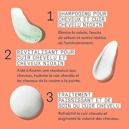 Nioxin Scalp + Hair Thickening System Kits | For Natural, Colored, & Damaged Hair with Light to Progressed Thinning | Strengthen & Boost Hair Density with Niacinamide & Biotin | 3 Month Supply - Which Mark