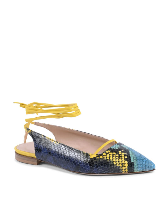 Brenda Flat Python - Blue/Yellow - Which Mark