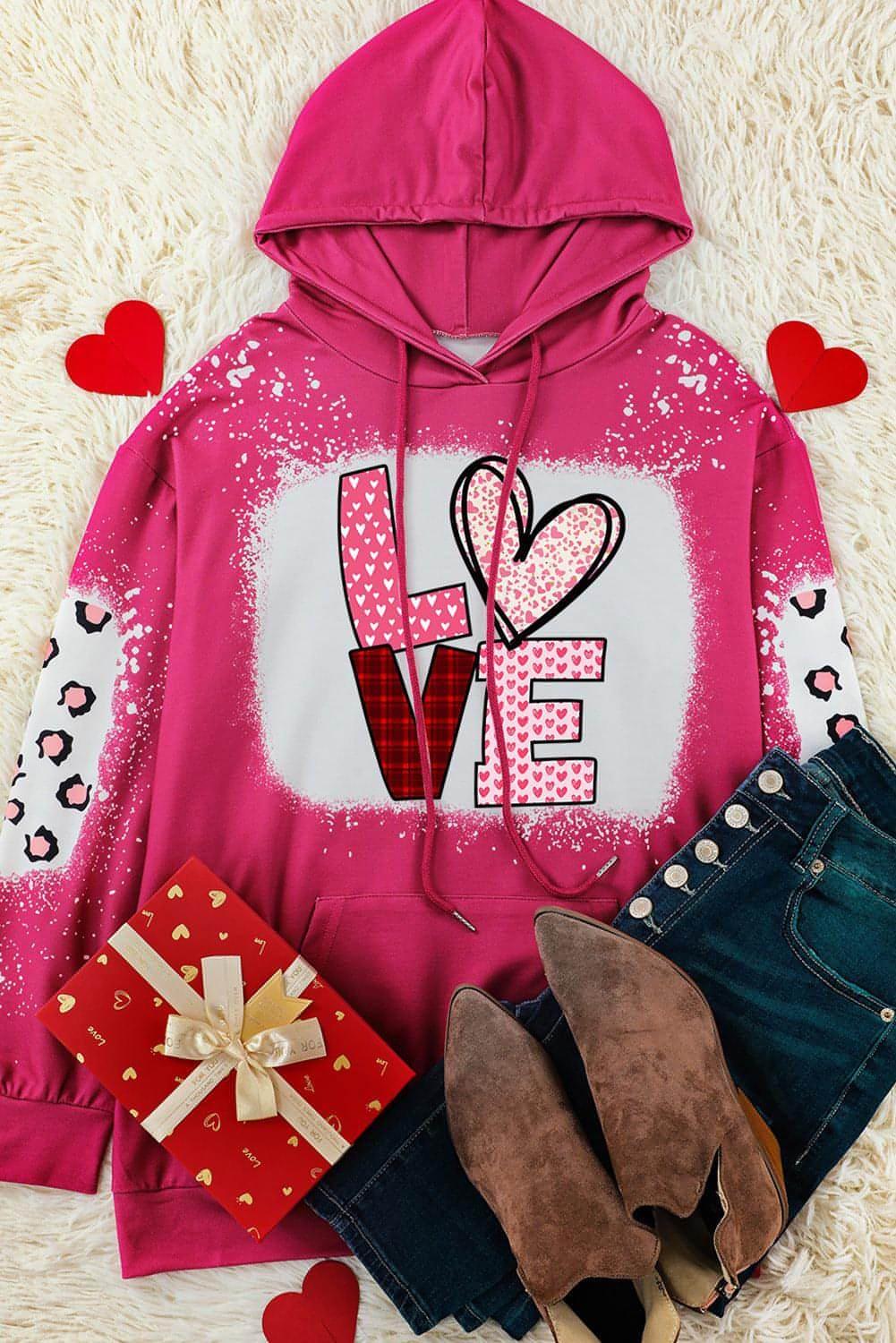 Leopard Print Drawstring Hoodie Women's Long Sleeve Sweater - Which Mark