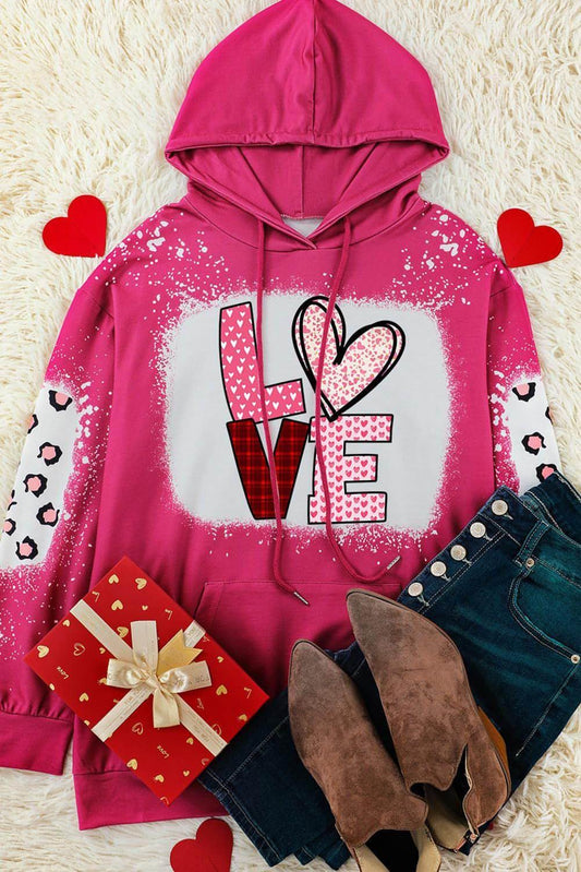 Leopard Print Drawstring Hoodie Women's Long Sleeve Sweater - Which Mark