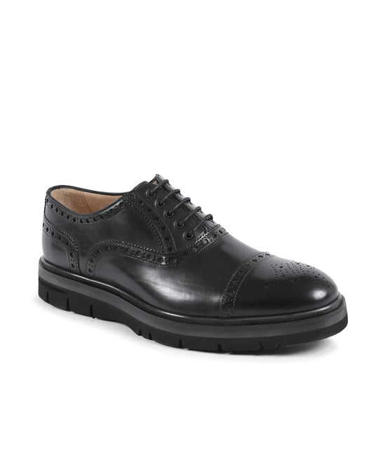 Dee Ocleppo Mens Brogue Shoes EB130 VITELLO NERO - Which Mark