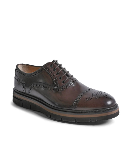Dee Ocleppo Mens Brogue Shoes EB130 VITELLO CACAO - Which Mark