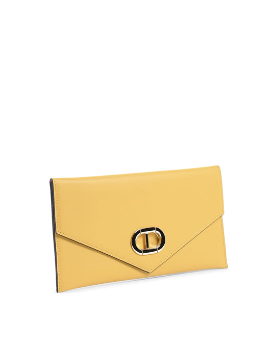 Leather Envelope Clutch Yellow - Which Mark