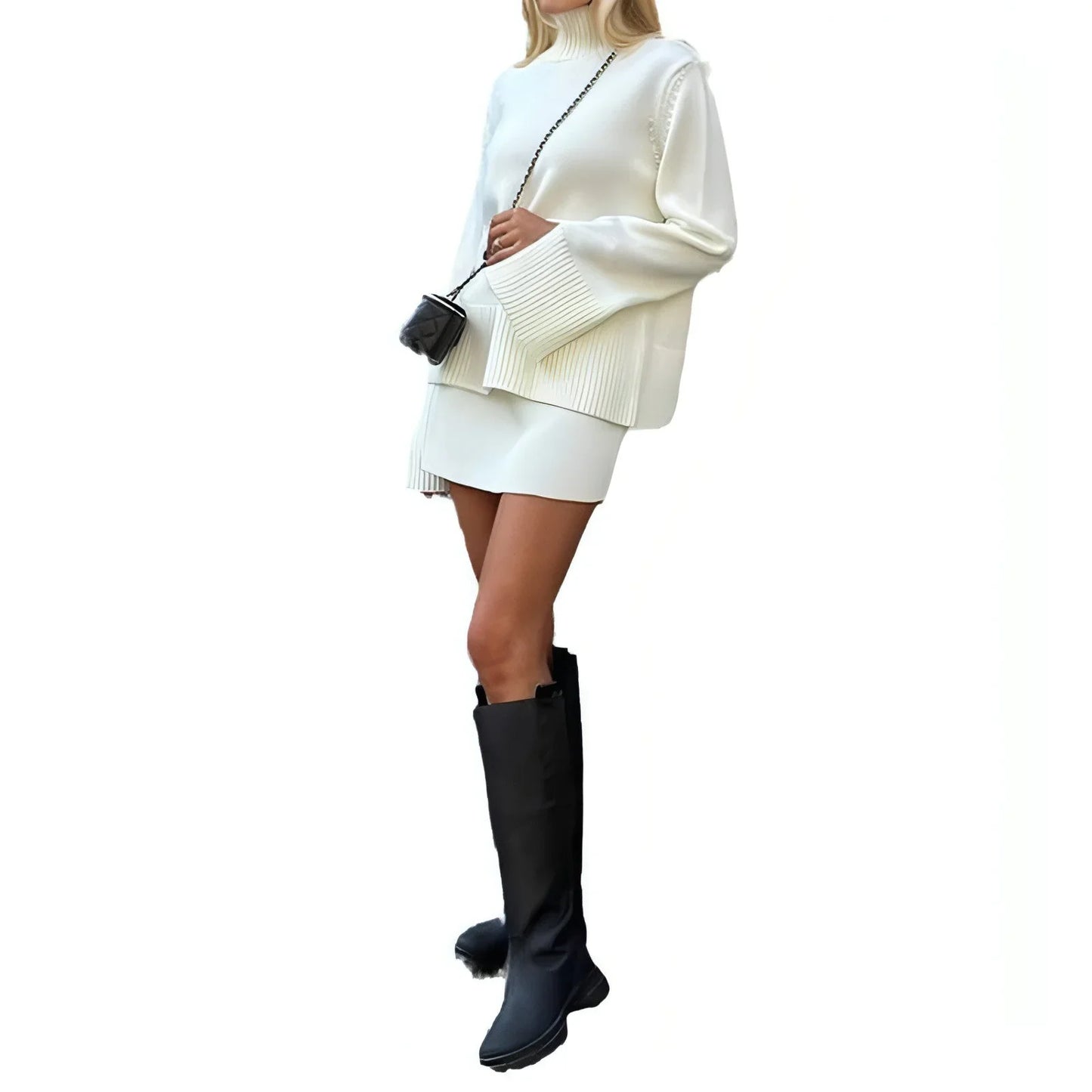 Idle Style Soft Glutinous Leisure All-match Sweater Dress - Which Mark