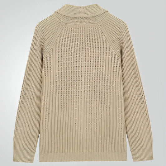 Men's Lapel Knitting Cardigan Fashion Button Sweater With Pockets - Which Mark