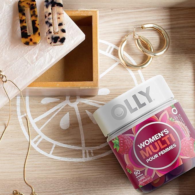 OLLY Women's Multi Gummy Supplement with no artificial flavours and colours Blissful Berry multivitamin to help support women's health 45 day supply 90 gummies - Which Mark