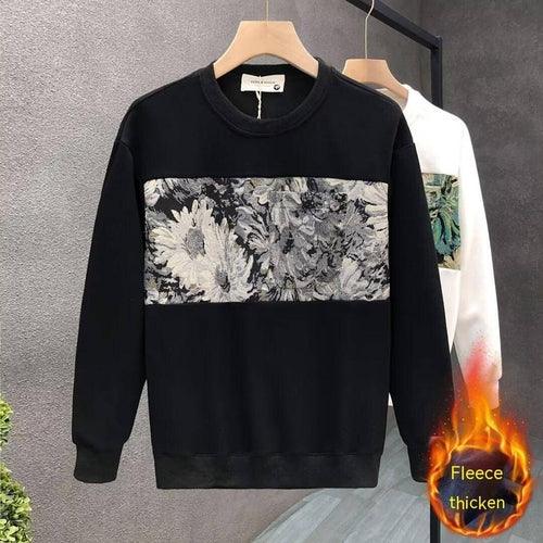 Fashion Brand Crew Neck Pullover Sweatshirt Men - Which Mark
