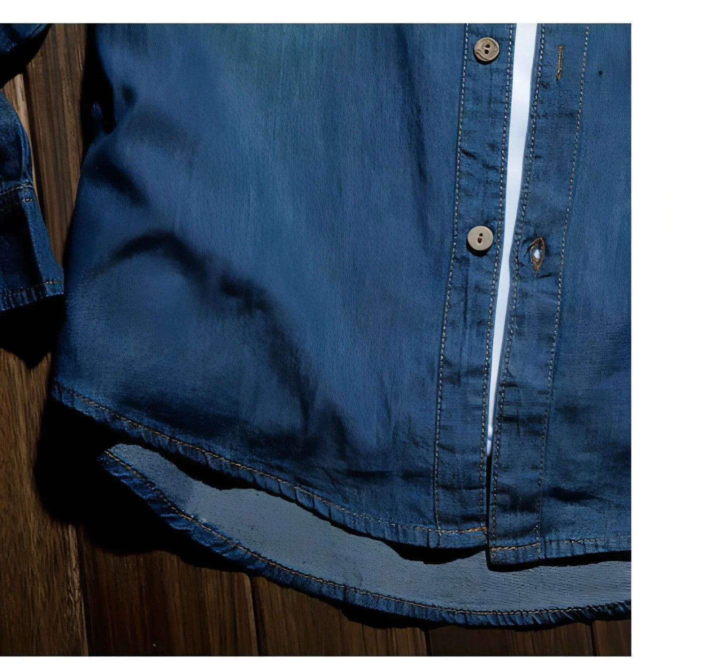 Long Sleeve Denim DressShirt Jacket Slim Style Men's Thin - Which Mark