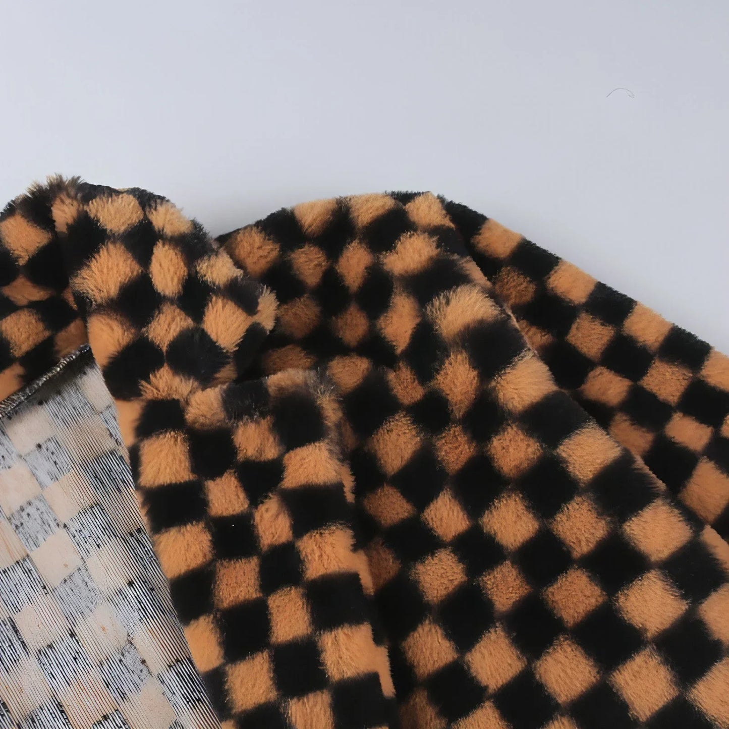 Checkerboard Plaid Sweater Women Street Hipster Blouse - Which Mark