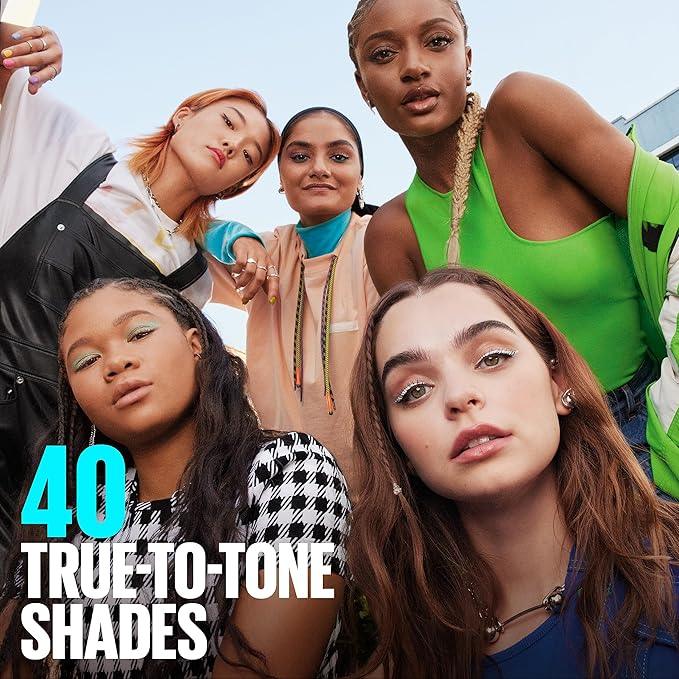 Maybelline New York Fit Me Matte + Poreless Foundation Makeup, Ultra-Lightweight Formula Controls Shine, for Normal to Oily Skin, Natural Ivory, 112, 30 ml - Which Mark