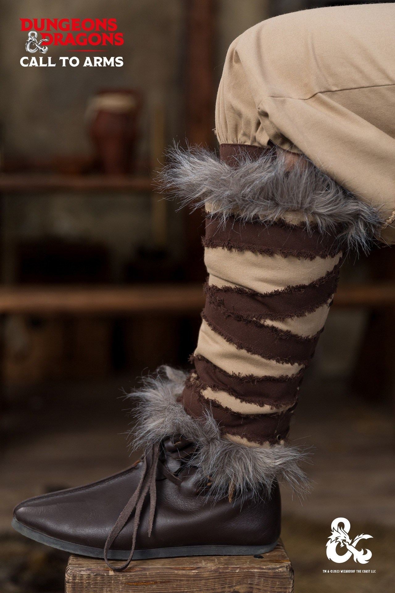 Dungeons & Dragons Barbarian Greaves Hemp/Brown - Which Mark