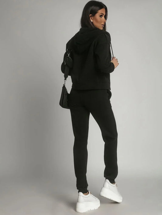 Women's insulated tracksuit set, black FI761 - Which Mark