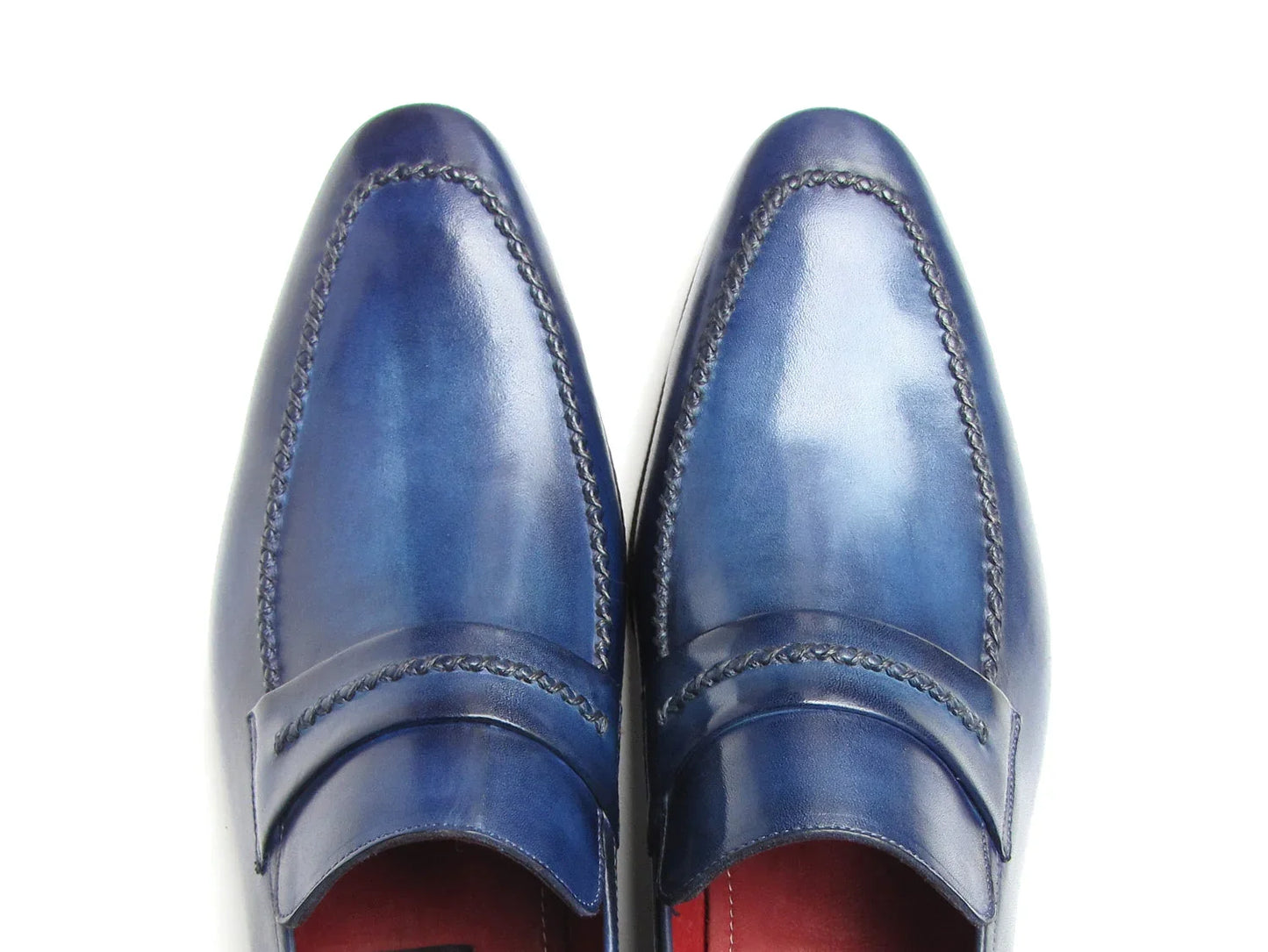 Paul Parkman Men's Loafer Shoes Navy (ID#068-BLU) - Which Mark