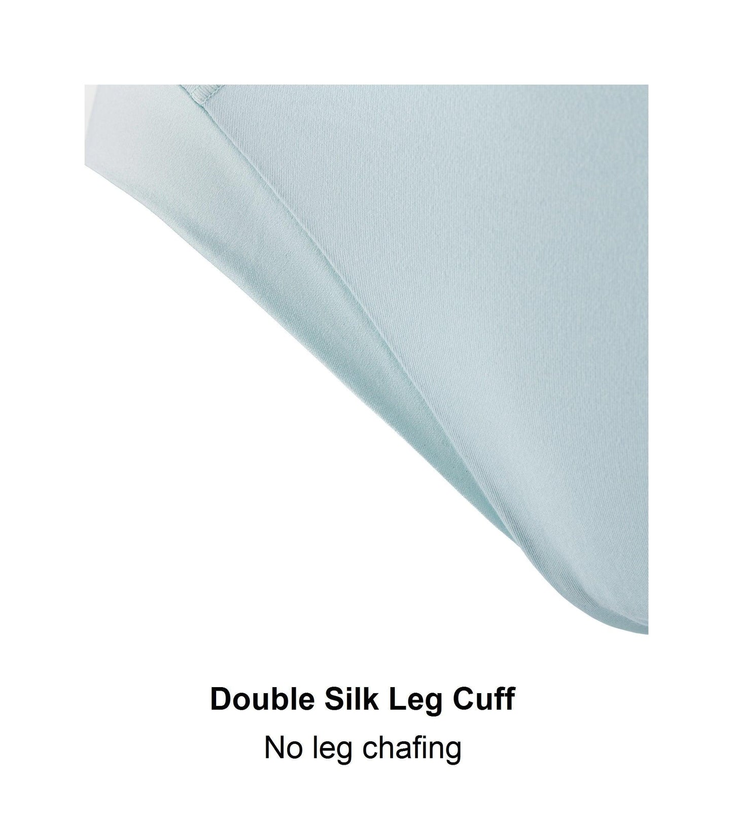 Opal Blue - High Waisted Silk & Organic Cotton Full Brief - Which Mark