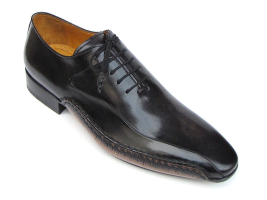 Paul Parkman Black Leather Oxfords Side Handsewn (ID#018-BLK) - Which Mark