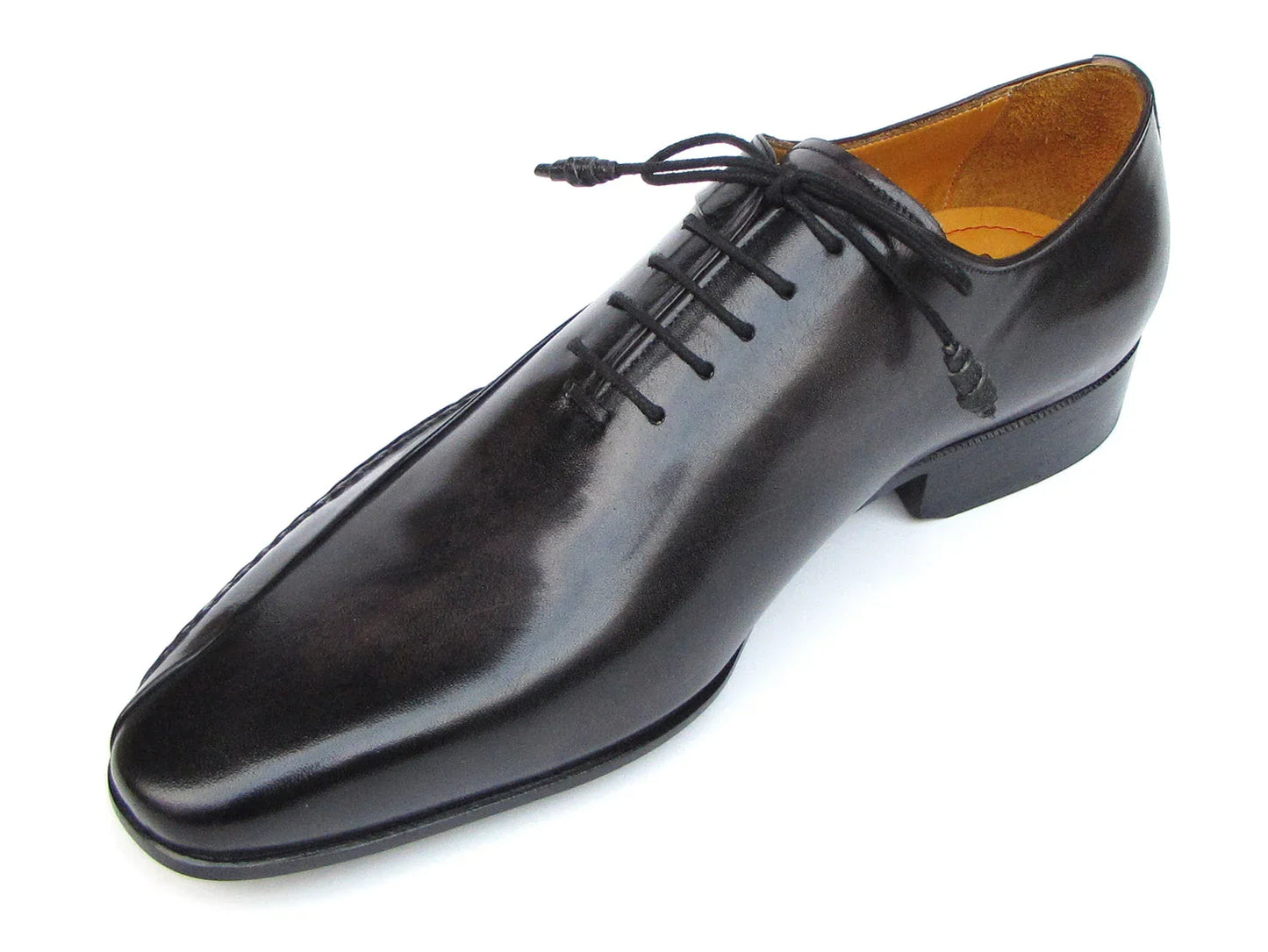 Paul Parkman Black Leather Oxfords Side Handsewn (ID#018-BLK) - Which Mark