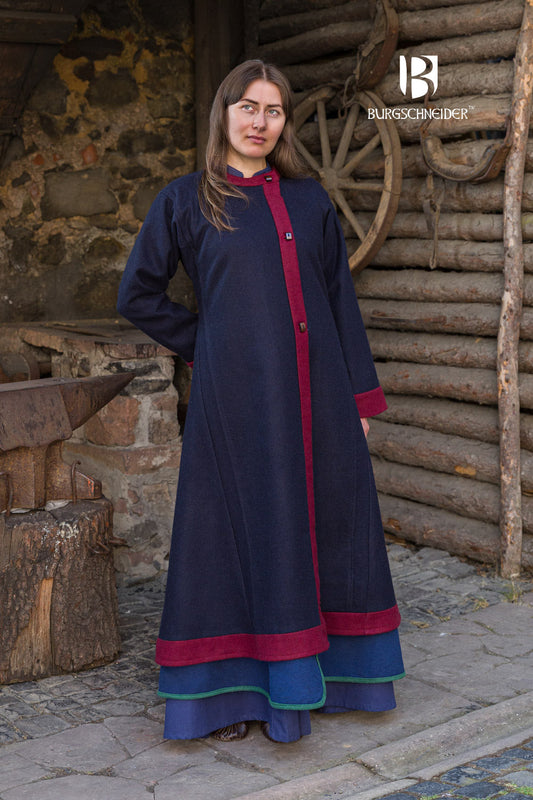 Rus Coat Kseniya Blue/Red - Which Mark