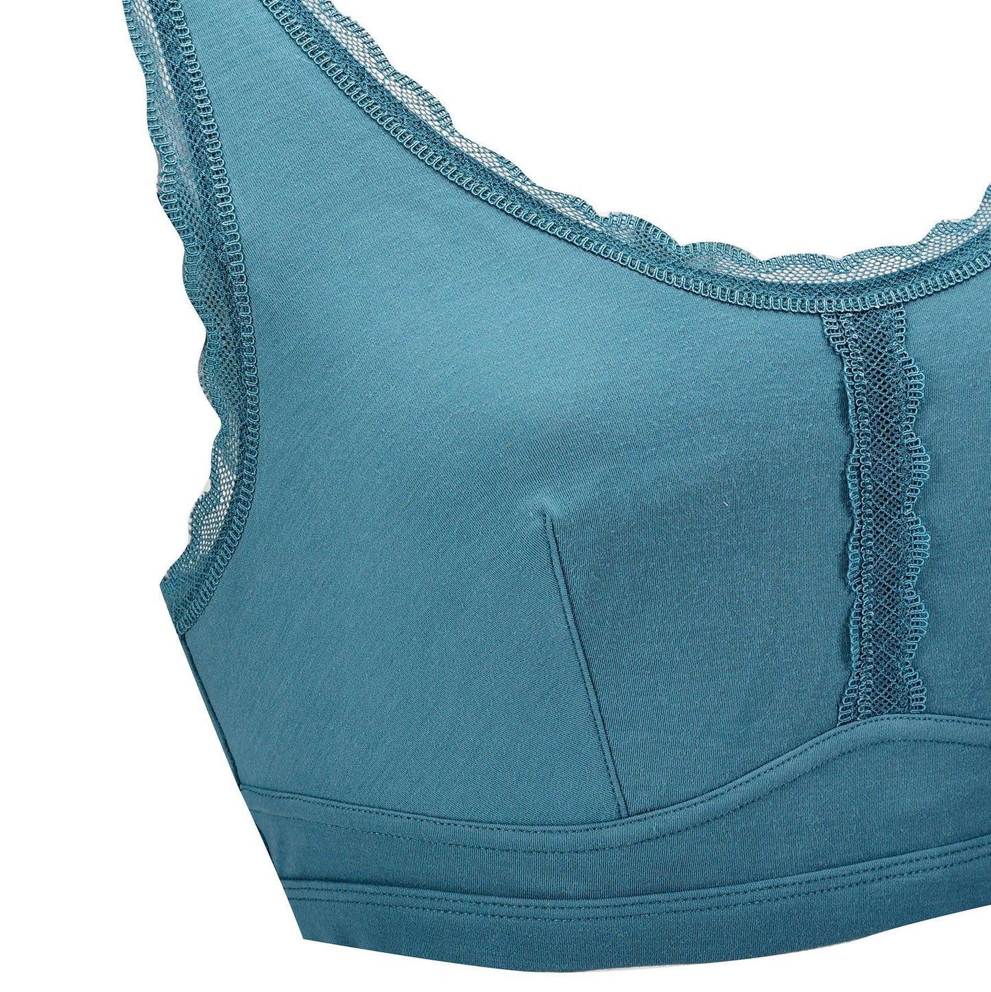 Georgia - Silk Back Support Full Coverage Wireless Organic Cotton Bra - Which Mark