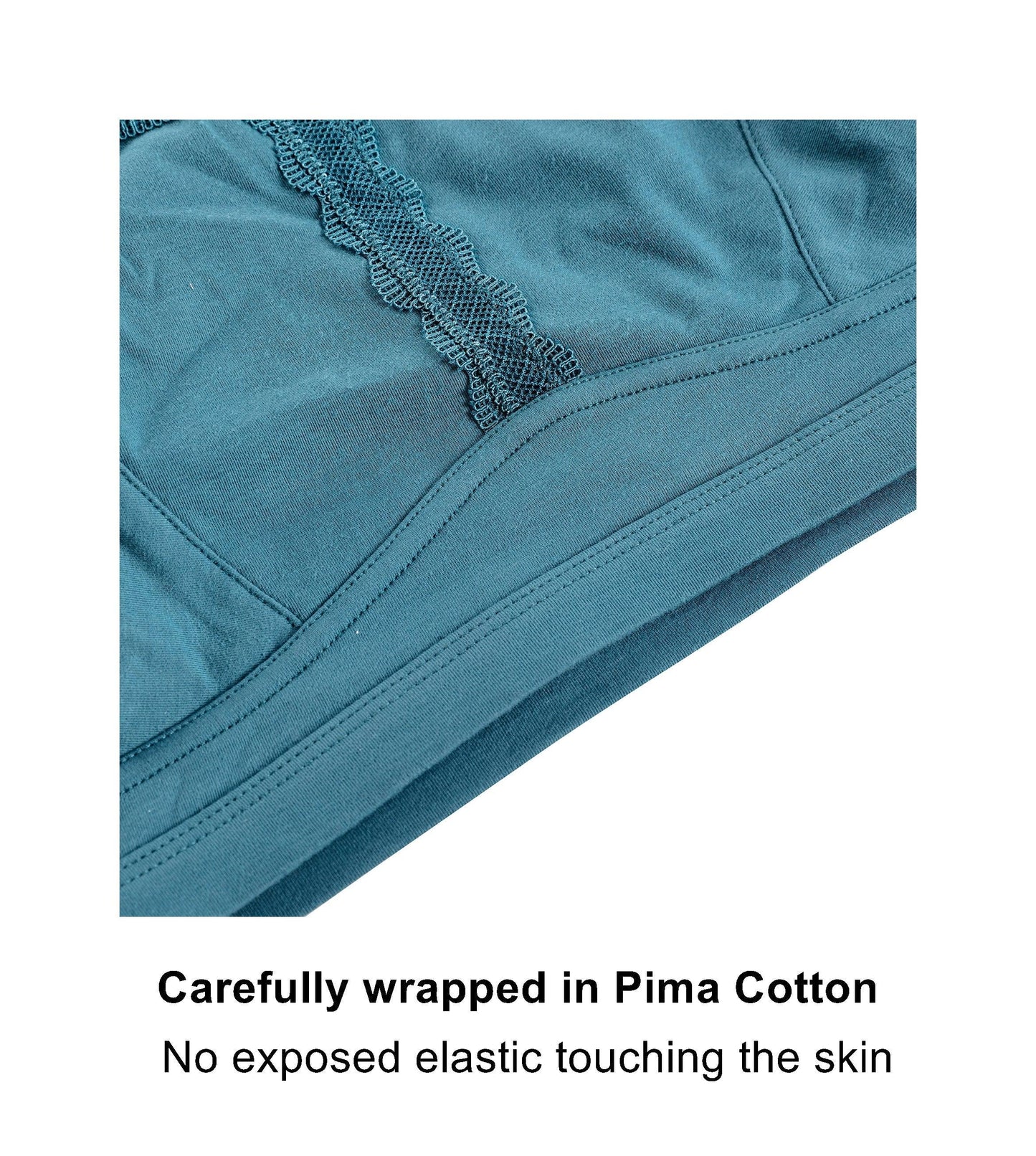 Georgia - Silk Back Support Full Coverage Wireless Organic Cotton Bra - Which Mark