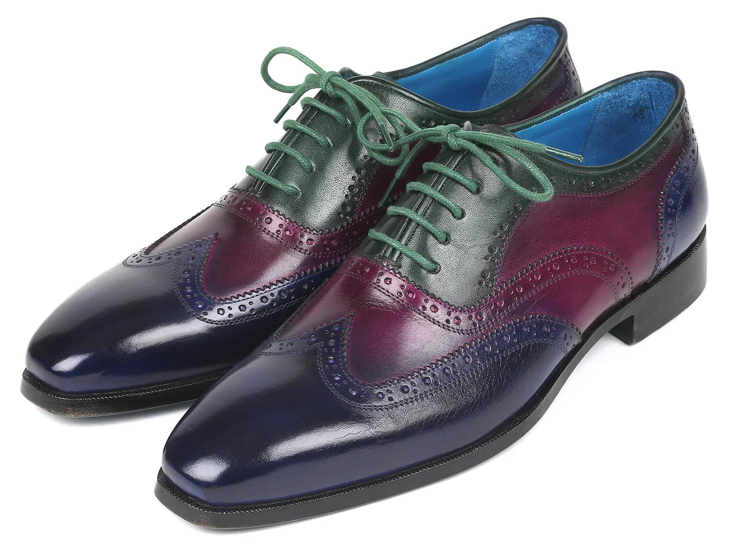 Paul Parkman Men's Multi Color Wingtip Oxfords (ID#PP2284) - Which Mark