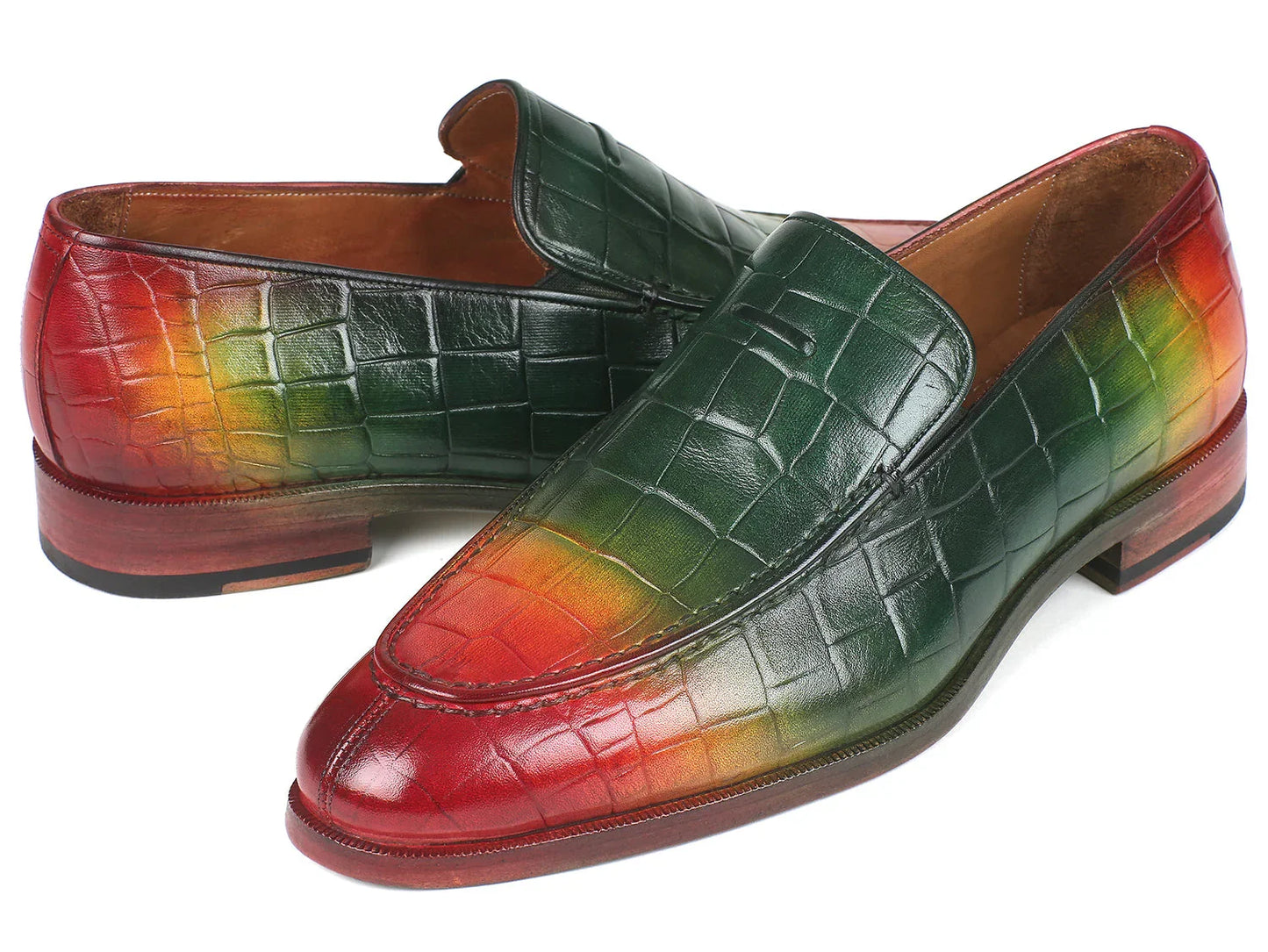 Paul Parkman Crocodile Embossed Calfskin Multicolor Loafer - Which Mark