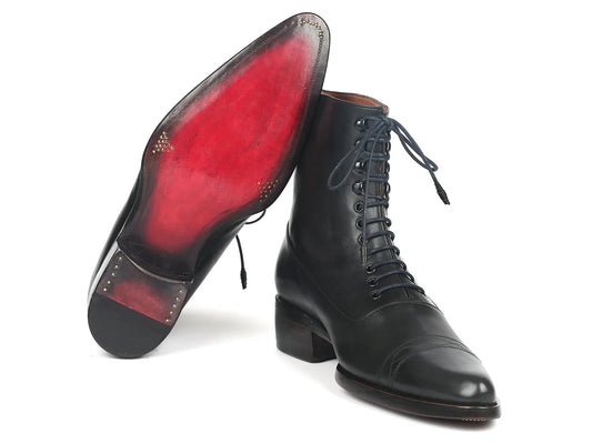 Paul Parkman Men's Goodyear Welted Boots Black Leather (ID#CW477-BLK) - Which Mark