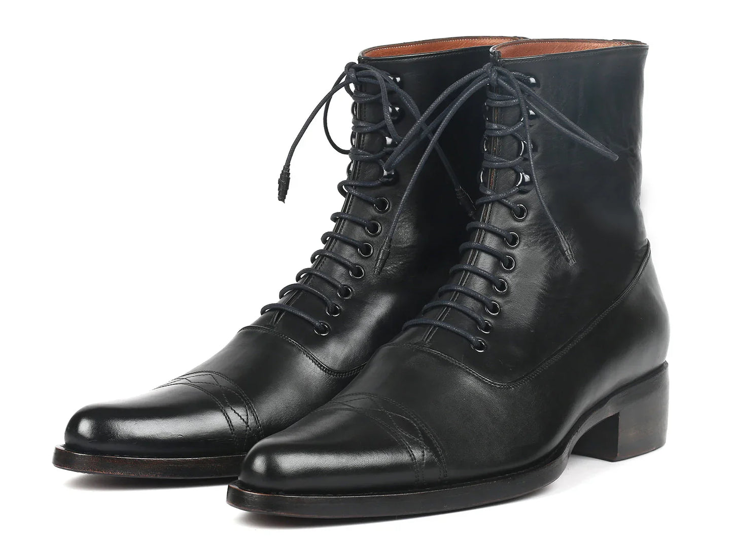 Paul Parkman Men's Goodyear Welted Boots Black Leather (ID#CW477-BLK) - Which Mark