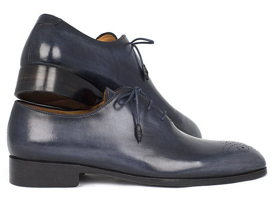 Paul Parkman Men's Navy Wholecut Oxfords (ID#KR254NVY) - Which Mark