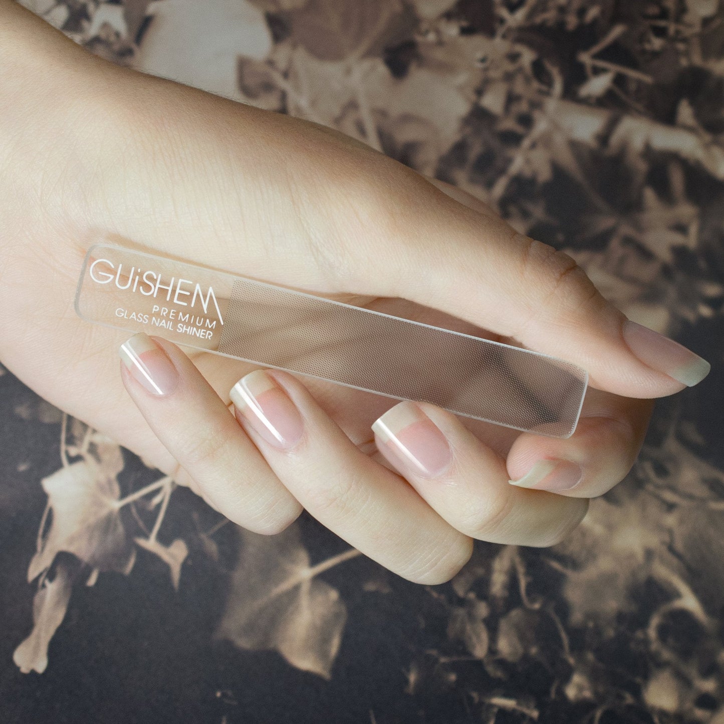 Premium Glass Nail Shiner, NAIL SHINER & FILE WITH CASE - Which Mark