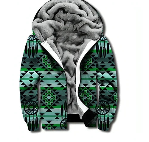 Men's Hooded Printed Sweater - Which Mark