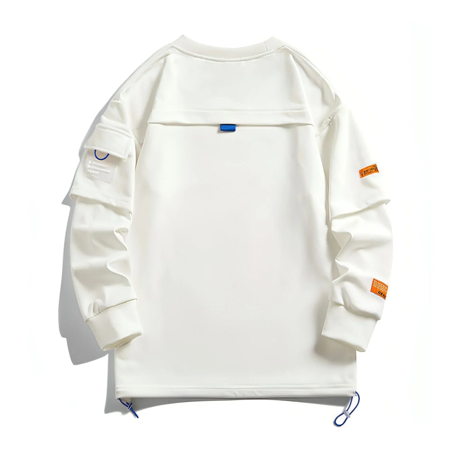 Men's Same Long Sleeve Round Neck Lazy Style Top Undershirt Sweater - Which Mark