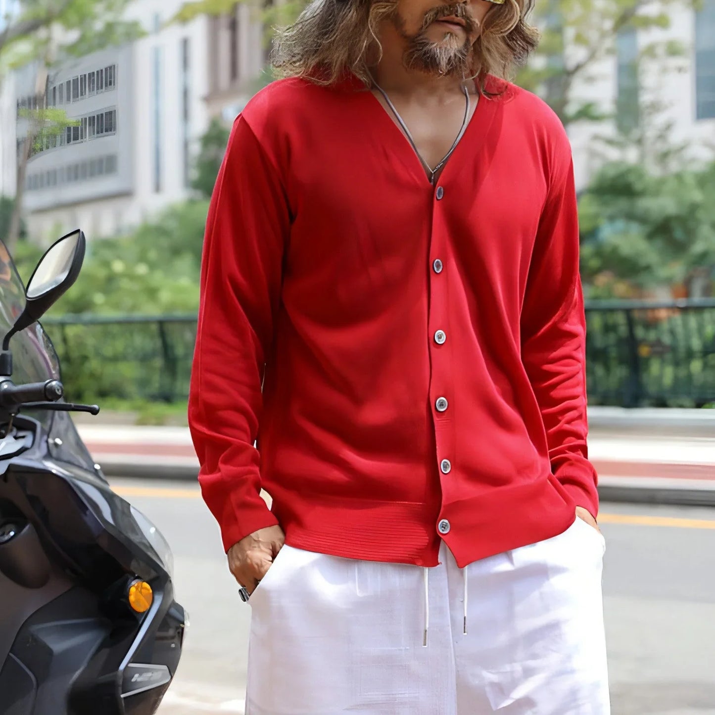 Knitted Sweater Men's Top - Which Mark