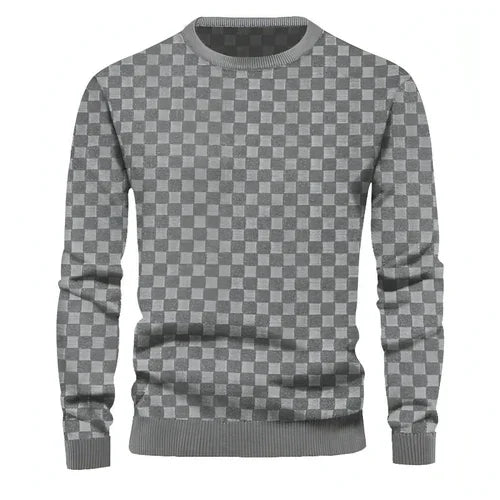 Crew Neck Casual Base Long Sleeve T-Shirt Men - Which Mark
