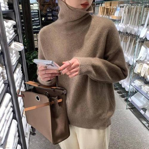 Women's All-match Knitted Pullover Sweater - Which Mark