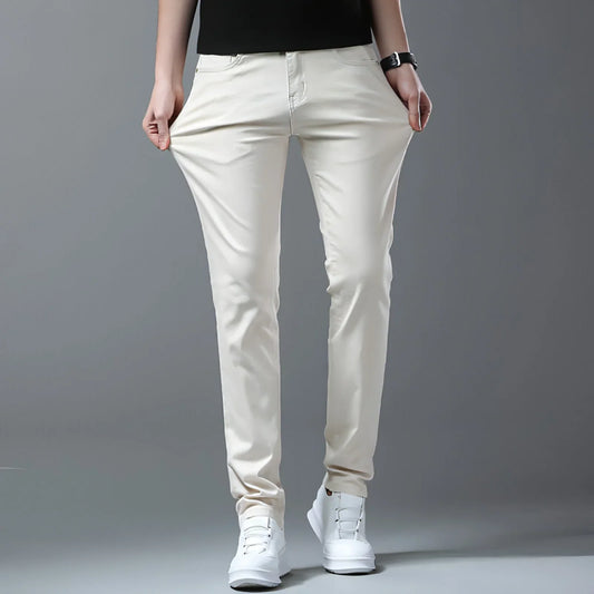 Men's Korean Style Slim-fitting Ankle-tied Youth High-end Pants - Which Mark
