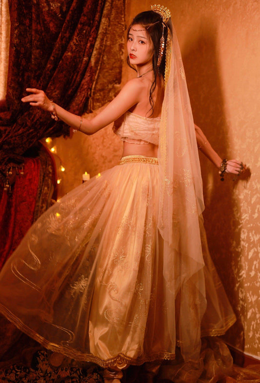 Golden Goddess Costume Egyptian Princess Costume Cleopatra Costume - Which Mark