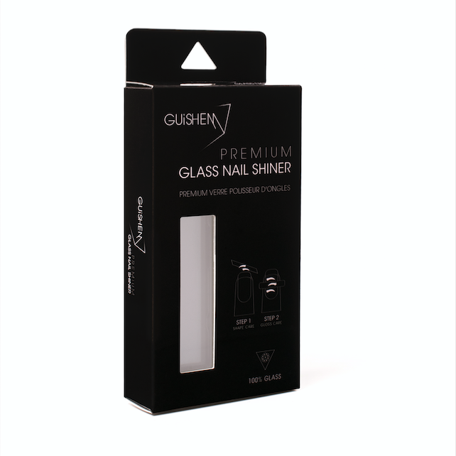 Premium Glass Nail Shiner, NAIL SHINER & FILE WITH CASE - Which Mark