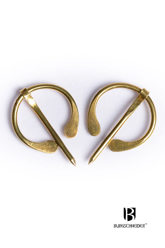 Set of 2 Small Brooches Uri Brass - Which Mark