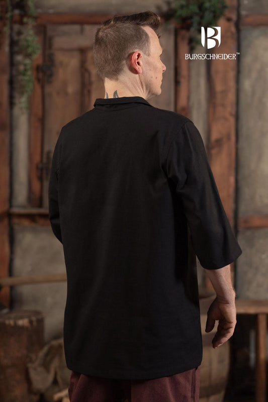 Summer Lace-Up Shirt Aton Black - Which Mark