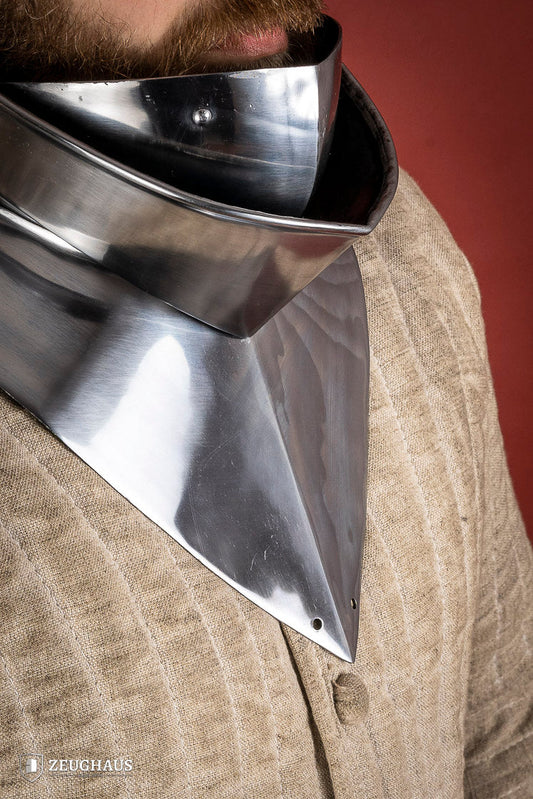 Articulated Gorget with Bevor 1450-1550 1,6mm Polished - Which Mark