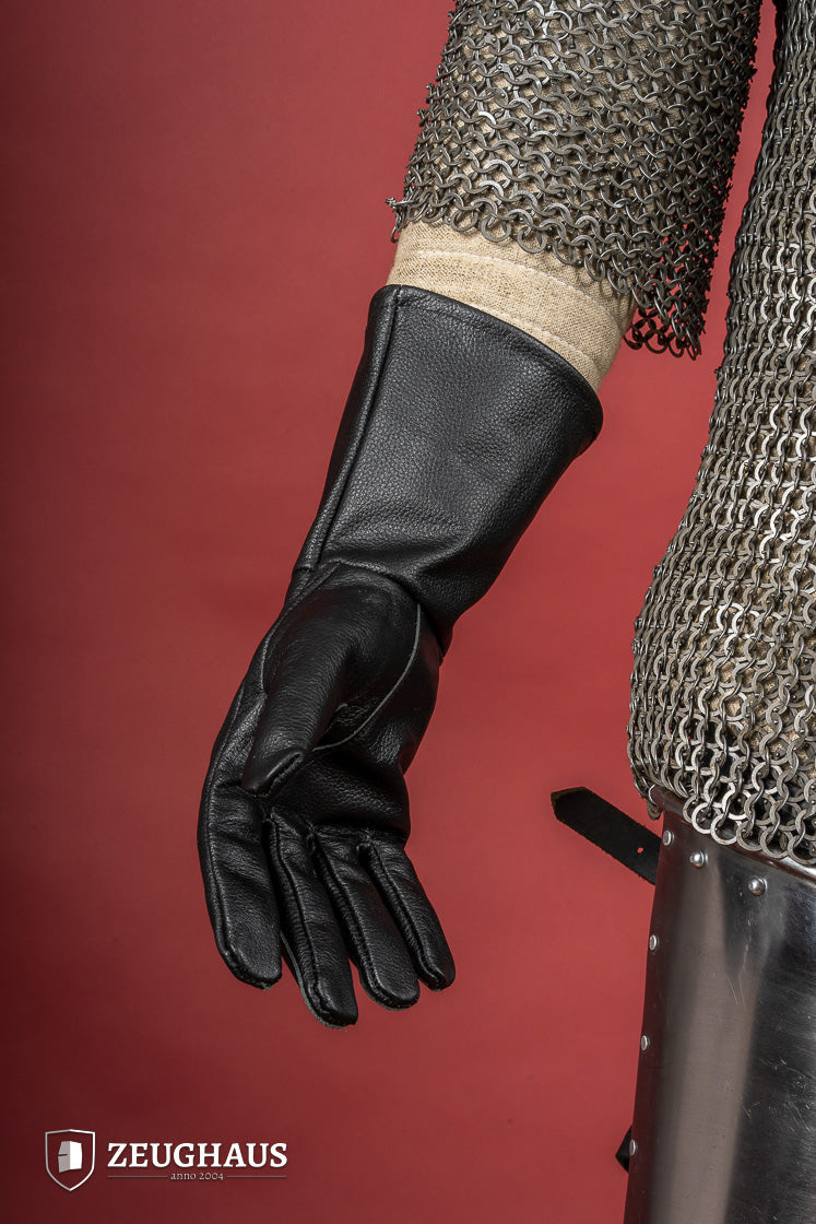 Historical Leather Gloves Black - Which Mark