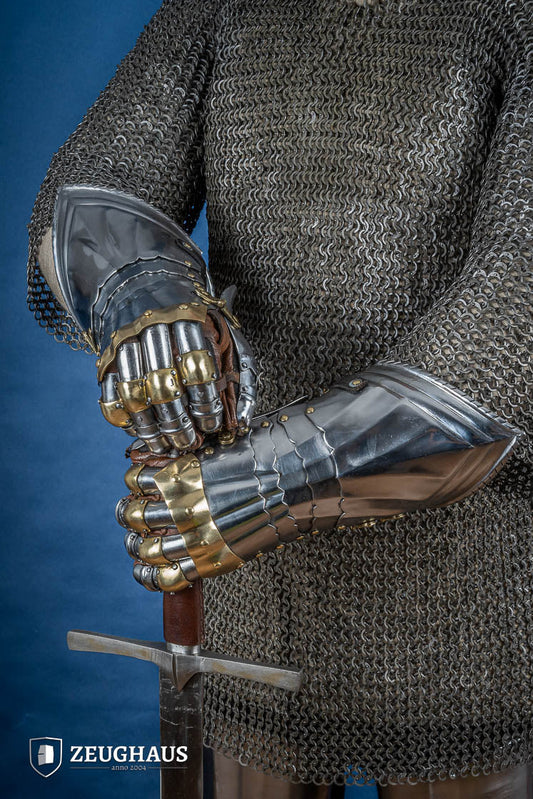 German Gauntlets 15th Cent. 1,2mm with Brass - Which Mark
